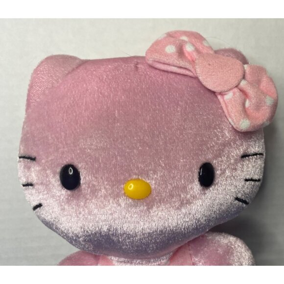 Ty Beanie Babies 7" Plush Pink Velvet Hello Kitty Ballerina Polka Dot Tutu 2014 - Picture 2 of 7